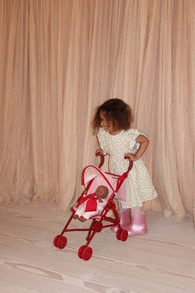 Konges Sloejd - zoe lulu doll stroller - strawberry ice - Swanky Boutique