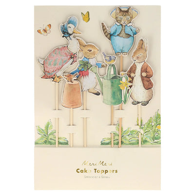 Meri Meri Cake Toppers, 6 Pack - Peter Rabbit & Friends-Swanky Boutique malta