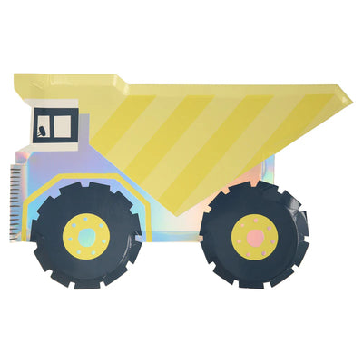 Meri Meri Construction Dumper Truck Plates - Swanky Boutique