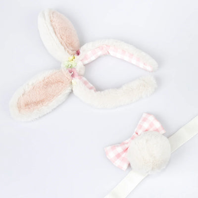 Meri Meri Costume, Bunny - Plush Bunny Ears & Tails Set- Swanky Boutique Malta 