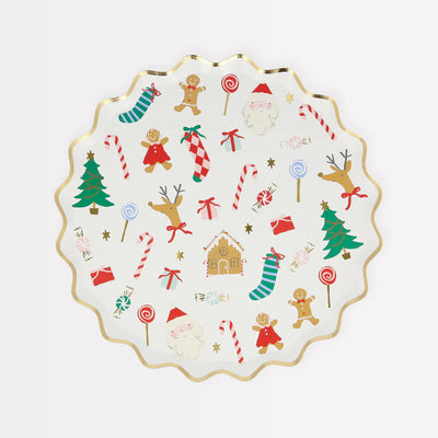 Meri Meri Jolly Christmas Side Plates - Swanky Boutique