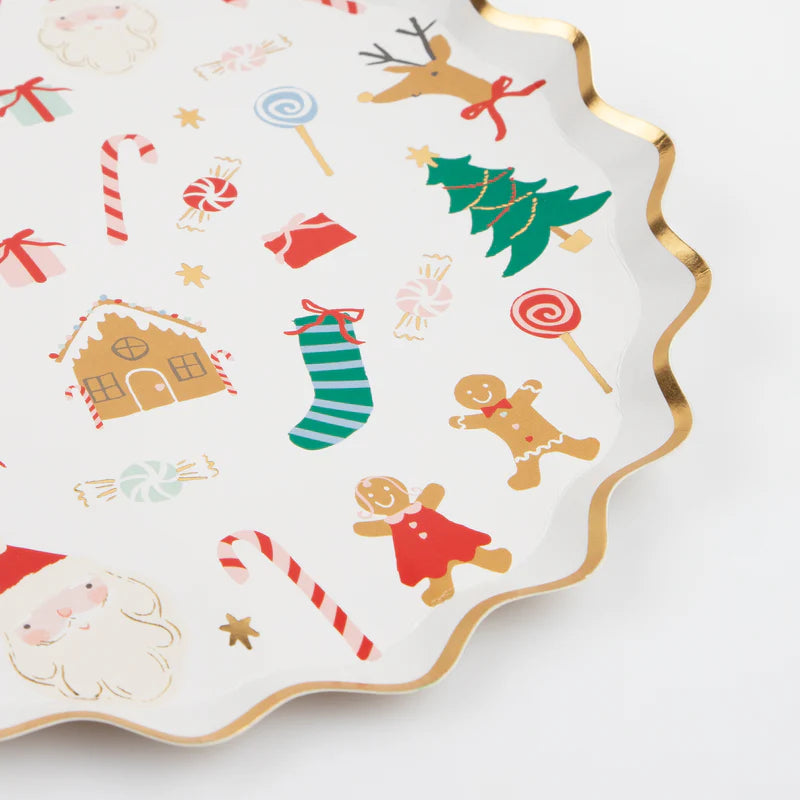 Meri Meri Jolly Christmas Side Plates - Swanky Boutique