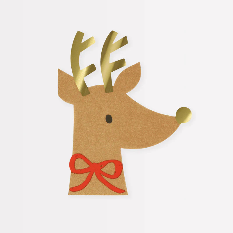 Meri Meri Reindeer With Red Bow - Swanky Boutique 