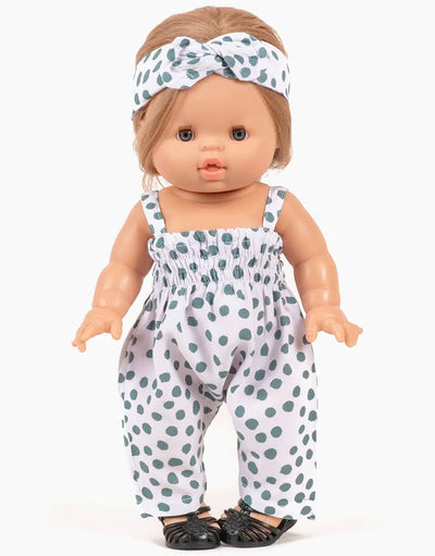 Minikane Dolls Clothing Polka Dot Jumpsuit Swanky Boutique