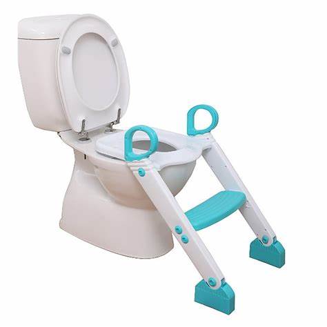 Step-up Toilet Topper (18+Months) - Aqua Blue /White