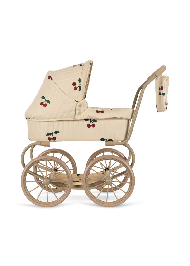 Konges Sloejd - minnie doll pram - ma grande cerise glitter - Swanky Boutique