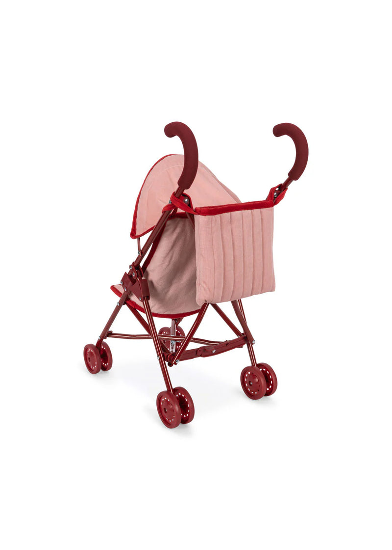 Konges Sloejd - zoe lulu doll stroller - strawberry ice - Swanky Boutique