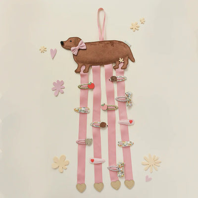 Rockahula Kids Sausage Dog 4 Ribbon Clip Hanger - Swanky Boutique