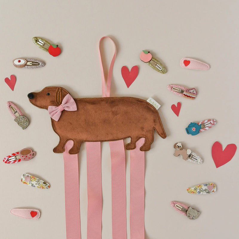 Rockahula Kids Sausage Dog 4 Ribbon Clip Hanger - Swanky Boutique