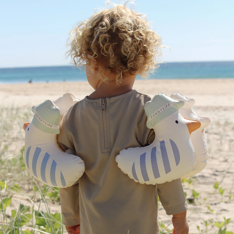 SunnyLife-Armbands - Sid the Seagull, Blue Stripe-Swanky Boutique Malta