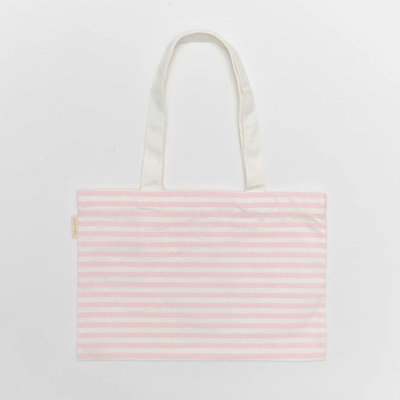 SunnyLife-Beach Bag, Kids Canvas-Strawberry Sunshine,Pink Stripe-Swanky Boutique Malta 