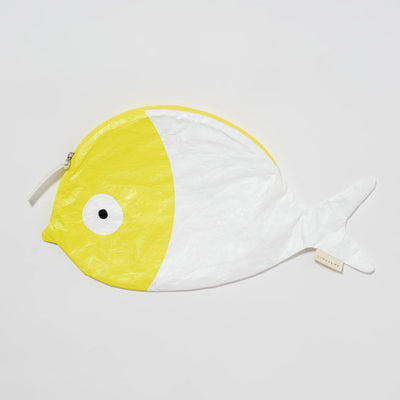 SunnyLife-Kids Wet Bag- Finn the Fish Neon Yellow-Swanky Boutique Malta