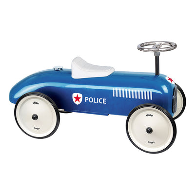 Ride-on, Vintage Police Car - Blue