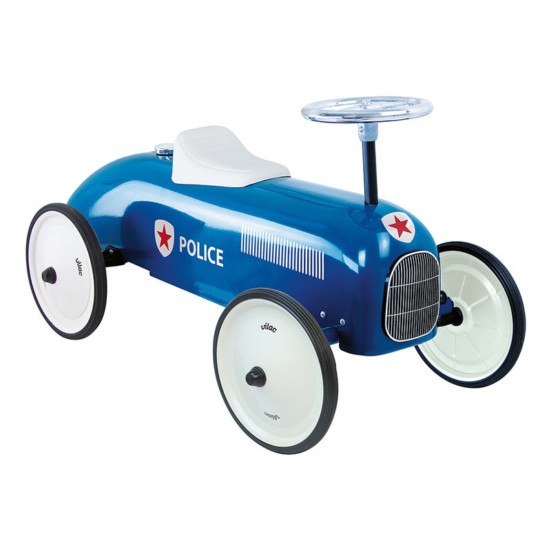 Ride-on, Vintage Police Car - Blue