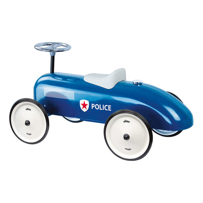 Ride-on, Vintage Police Car - Blue