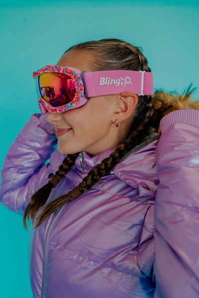 Bling2o - Ski Goggles - White Ice - Swanky Boutique