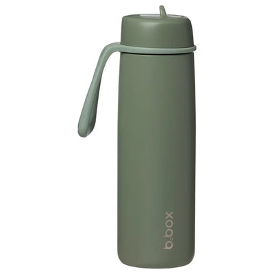 b.box 690mL insulated flip top bottle - Olive - Swanky Boutique