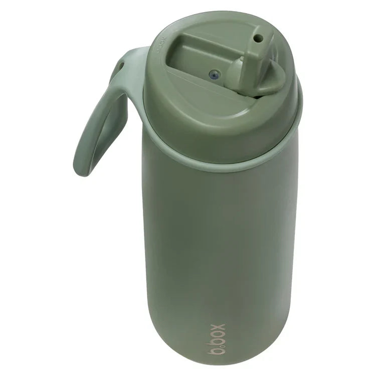 b.box 690mL insulated flip top bottle - Olive - Swanky Boutique