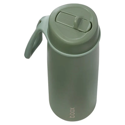 b.box 690mL insulated flip top bottle - Olive - Swanky Boutique