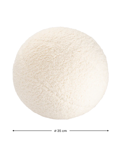 Wigiwama - Cream White Ball Cushion - Swanky Boutique