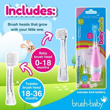 brush baby babysonic electric toothbrush pink - Swanky Boutique