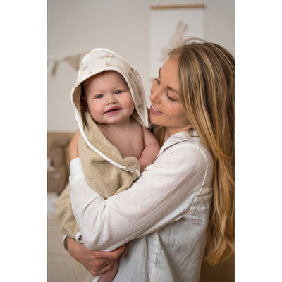 Little Dutch - Hooded towel muslin Baby Bunny - Swanky Boutique