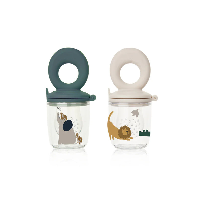 Liewood Miranda Printed Food Feeder 2-Pack All Together sandy - Swanky Boutique