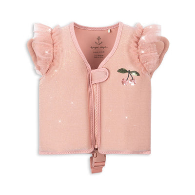 Konges Sloejd-Swim Float Vest - Piper Powder Pink-Swanky Bouitique Malta