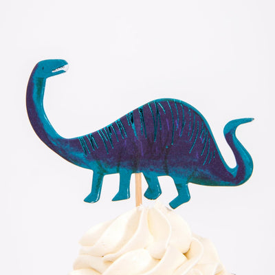 meri meri - cupcake kit set of 24 toppers & 24 cupcake cases dinosaur kingdom - swanky boutique malta