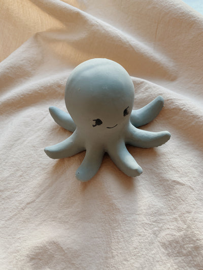 Konges Sloejd - Teether Octopus Blue 100% Natural Rubber - Swanky Boutique