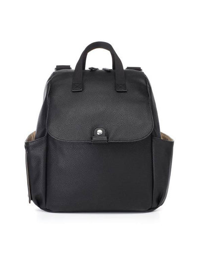 Changing Bag, Robyn Convertible Backpack - Faux Leather Black